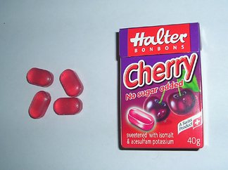 Halter - Cherry Hard Candies - Sugar Free - 40 G by Hard Candy