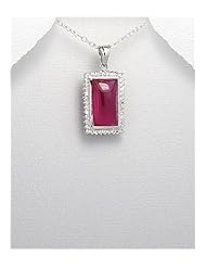 CZ Pendant Necklace In 92.5 Sterling Silver