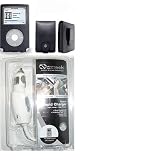 Black Leather Case for Apple Ipod 30gb + Naztech Car Charger for Apple Ipod
