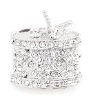 Rhinestone Marching Drum Brooch in a Fancy Box