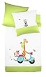 fleuresse G-142272-0005-0600 bestickte Perkal-Bettw�sche kids 100 x 135 cm gr�n
