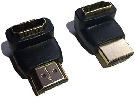 Kyper 90 Degree and 270 Degree HDMI Male to Female Adapter Pack
