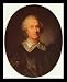 Jean-Baptiste Greuze (Portrait of the Randon de Boisset, Oval) Gold Wood-Mounted Art Poster Print - 13" X 19"