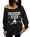 Lymanchi Women Printed Off Shoulder Pullover Slouchy Shirt Casual Sweatshirts