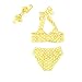 EITC Cute Little Girls Polka Dots Bow Bikini Set Swimsuit Bathing Suit Beachwear