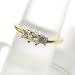 14K Two-Tone Gold Princess Cut Diamond Three-Stone Ring - 0.50 Ct.