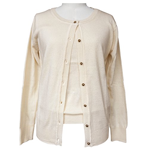 (ニットアンサンブル(カーディガン+ハンソデニット))cecile(セシール) ニットアンサンブル(カーディガン+半袖ニット)