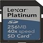 Lexar SD256-40-231 256MB Platinum Secure Digital