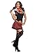 Dreamgirl Women's After School Special Dress, Black/Red/White, Small