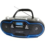 Supersonic SC745BLU Portable Mp3/CD/USB/Aux/AM/FM Radio