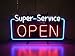 Super Service OPEN NEON SIGN /　スーパーサービス オープン ネオンサイン