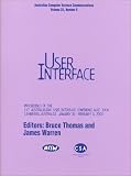 First Australasian User Interface Conference, Auic 2000: 31 January-3February 2000 Canberra, Australia : Proceedings (Australian Computer Science Communications Volume 22, Number 5)