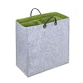 Wenko 3440204100 W�schesammler Duo Filz - W�schetonne, Aufbewahrungsbox, 51 x 54 x 24 cm, 66 Liter, grau-gr�n