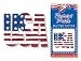 Patriotic Pride USA Flag Glitter Sticker Tattoos!