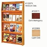 Solid Wood Literature Rack - Dark Mahogany - 24 (Dark Mahogany) (49