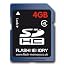 Electronics : Flash Memory 4GB SDHC CLASS 4 SECURE DIGITAL CARD