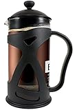 Sale! BRU French Press ~ Durable Coffee/Tea Maker with Stainless Steel Plunger and DOUBLE Screen Filter, 34-once, Black
