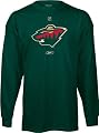 Minnesota Wild -Green- Primary Logo Long Sleeve T-Shirt