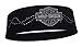 Harley-Davidson Studded Luster Bar & Shield Black Headband HP107830