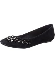 Buffalo 208-8901-1 pig suede, Damen Ballerinas
