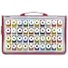 40 Piece Button Punch Set-Alphanumeric Designs (Red) (19.75