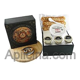 Caviar Gift Basket - Farmed Caviar with Best Accompaniments by Apilcina