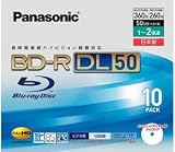Panasonic ブルーレイディスク 追記型10P インクジェット50GB 10枚パック LM-BR50AW10