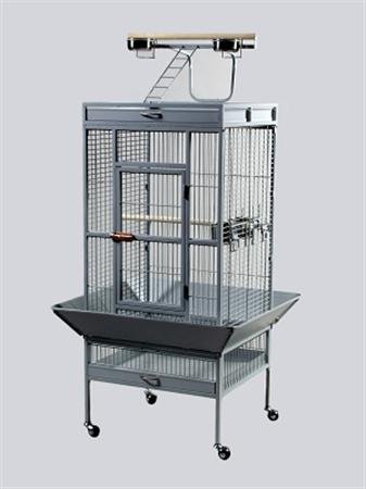 Parrot Cage - Pewter, 24X20x60