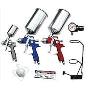 Advanced Tool Design Model ATD-6900 9 Piece HVLP Spray Gun Set