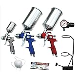 Advanced Tool Design Model ATD-6900 9-Piece HVLP Spray Gun Set by Advanced Tool Design