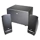 Cyber Acoustics CA-3001RB 3 Piece Subwoofer and Satellite Speaker System (Black) $16.49