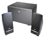 Cyber Acoustics CA-3001RB 3 Piece Subwoofer and Satellite Speaker System (Black)
