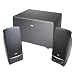 Cyber Acoustics CA-3001RB 3 Piece Subwoofer and Satellite Speaker System (Black)