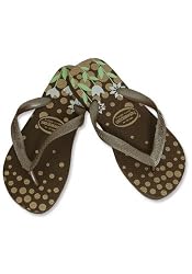 Havaianas Summer Dots Dark Brown Flip Flops - Final Sale! - As Seen on Oprah