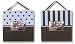 Baby : Brown/blue Striped & Dot Frame Set