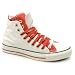 Converse All Star Double Upper - 12 Uk - White & Red - Fabric