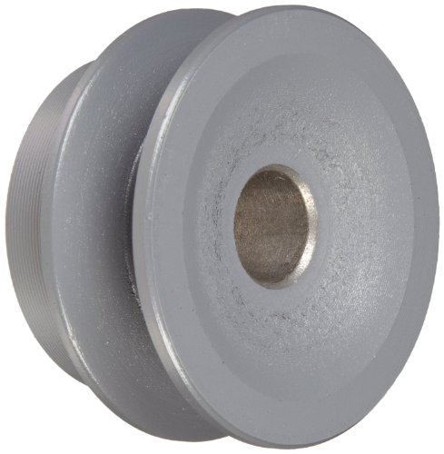 TB Woods AK1978 FHP Bored-to-size V-Belt Sheave, A Belt Section, 1 Groove, 7/8" Bore, Cast Iron, 1.95" OD, 12830 max rpm