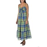Juniors' Mossimo Supply Co. Bow Maxi Dress - Green Plaid