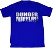 The Office Dunder Mifflin Inc Paper Company Distressed T-shirt Blue