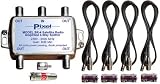 4-Way Amplified Satellite Radio Signal Splitter (Model SR-4)