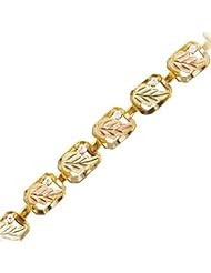 Black Hills Gold White CZ Bracelet