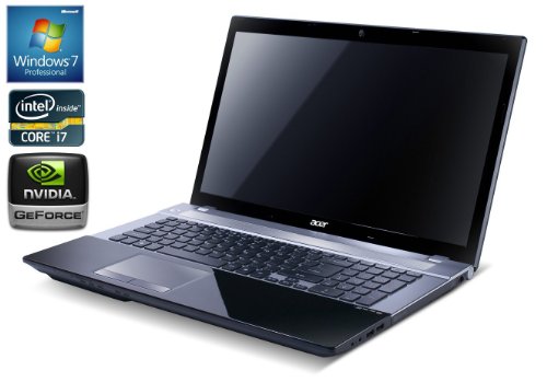 Acer WinPRO V1-28 SSD 15.6-inch Laptop - Black (Intel® CoreTM i7-3632QM 2.2 GHz QUAD Core Processor, 8 GB DDR3 RAM, 128 GB SSD, NVIDIA® GeForce® GT 710 M with 2GB Dedicated Memory,DVD writer,USB 3.0, Webcam, Windows 7 PROFESSIONAL 64 Bit)