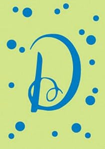 Monogram Polka Dot Regular Size Flag - D