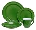 Emile Henry Provencal Vert Green 16-Piece Dinnerware Set, Service for 4