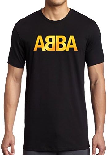 Emotion Clothing Men's Abba Gold Licensed Official T-Shirt 46-48" XL Black