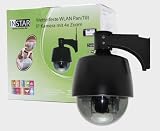 from INSTAR GERMAN BRAND! INSTAR IN-4010 (black) Smallest controlable Pan Tilt WLAN IP Outdoor Camera with 4x optical Zoom and max. 15 preset Positions, build in motor, Microphone and Alarm IO In/Output. For MAC / Windows / Linux / Android and IPhone! NEWEST MODEL FROM INSTAR WITH 5DB ANTENNA!!!! (Model IN-4010)