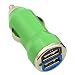 Details About GTMax Green 2-Port USB Car Charger Adapter with 2.1 Amp & 1.0 Amp (Free Gift Bluemall Wrist Strap Lanyard Include)