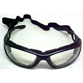 Padded Night Motorcycle Riding Glasses Clear Lenses