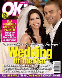 OK Weekly Magazine Eva Longoria & Tony Parker Wedding July 23, 2007 Issue (Amanda Bynes, Deborah Gibson, Prince William, Emma Watson)