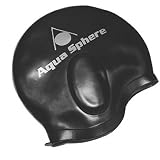 Aqua Sphere Aqua Glide Silicone Swim Cap (Black)